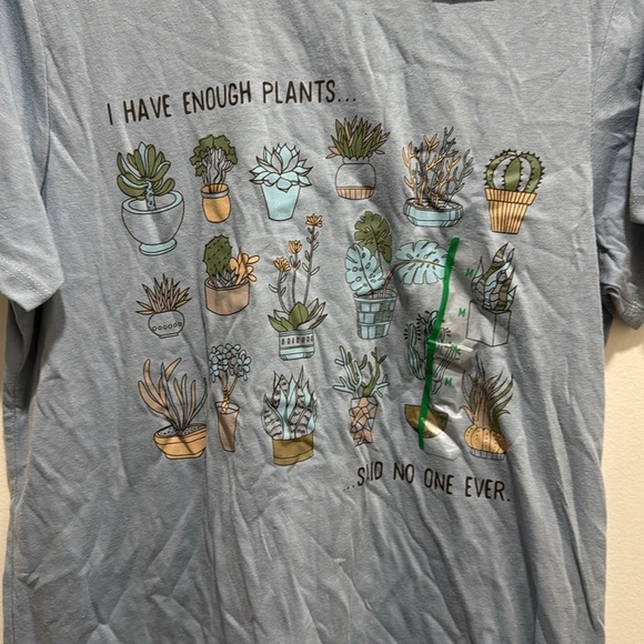 Zoe + Liv “Enough Plants” Short Sleeve
Graphic T-Shirt Medium Women’s 🌟 - Picture 5 of 7